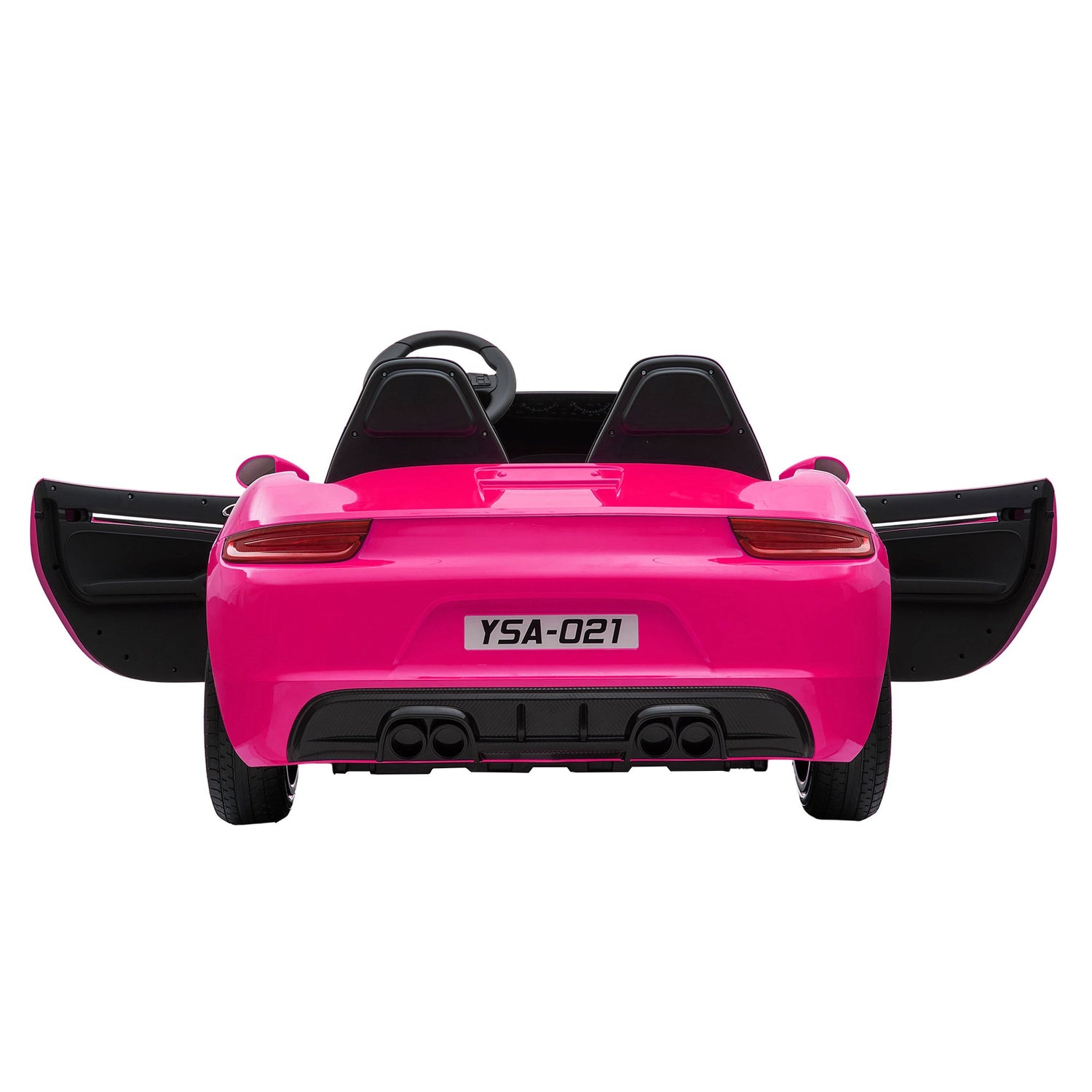 KIDSVIP XXL RIDE ON CAR FOR BIG KIDS 24V 180W RUBBER WHEELS LEATHER SEAT pink 45