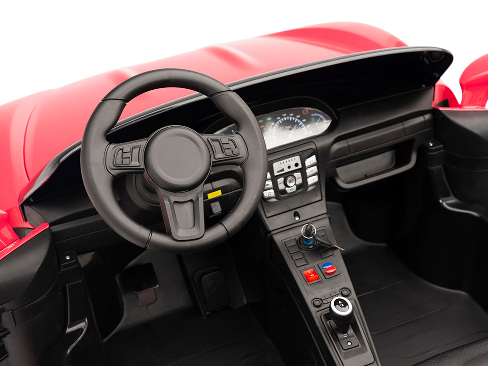 KIDSVIP XXL RIDE ON CAR FOR BIG KIDS 24V 180W RUBBER WHEELS LEATHER SEAT pink 83 1