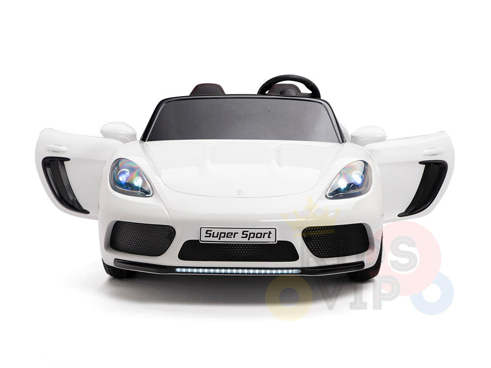 KIDSVIP XXL RIDE ON CAR FOR BIG KIDS 24V 180W RUBBER WHEELS LEATHER SEAT white 64