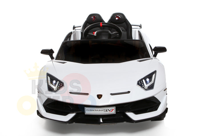 KIDS VIP 12V RIDE ON CAR LAMBORGHINI AVENTADOR KIDS WHITE 15
