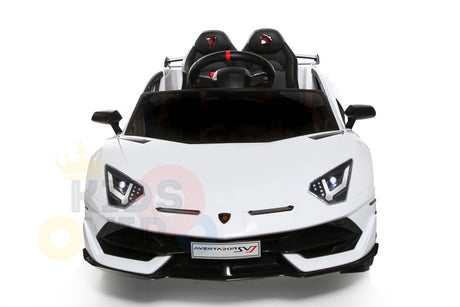 KIDS VIP 12V RIDE ON CAR LAMBORGHINI AVENTADOR KIDS WHITE 15
