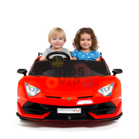 Red 24V Lamborghini Aventador SVJ Ultimate Kids' Ride-On Drifting Car