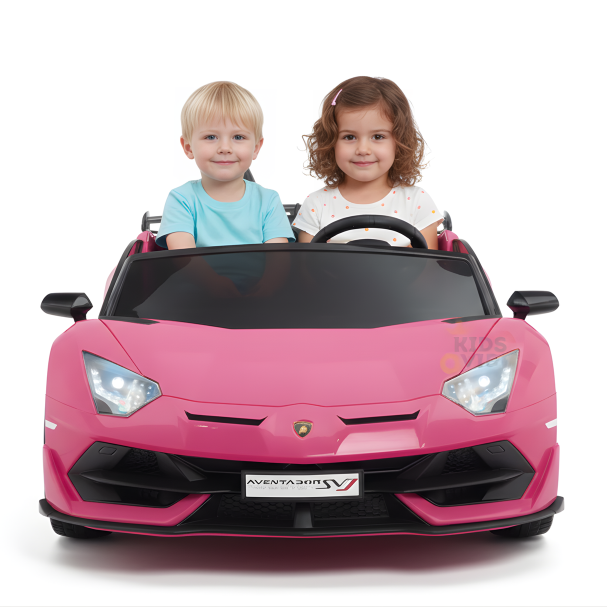 Pink 24V Lamborghini Aventador SVJ Ultimate Kids' Ride-On Drifting Car