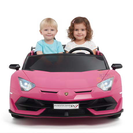 Pink 24V Lamborghini Aventador SVJ Ultimate Kids' Ride-On Drifting Car
