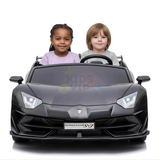 Black 24V Lamborghini Aventador SVJ Ultimate Kids' Ride-On Drifting Car