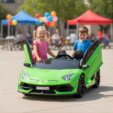 Green 24V Lamborghini Aventador SVJ Ultimate Kids' Ride-On Drifting Car