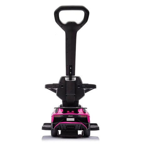 3-In-1 Licensed Lamborghini Aventador Ride-On Push Car with Detachable Parent Handle, Guardrails