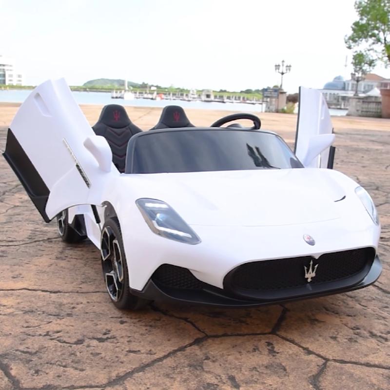 White 24V/105W Maserati MC20 Premium XXL Edition, 2-Seater Ride on Car