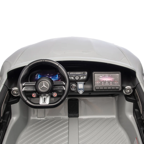 Grey 24V/10AH Mercedes AMG GT63 Standard Edition 320W/RWD 2-Seater Ride-On Car with EVA Tires, Music, Remote
