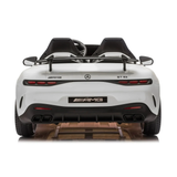 White 24V Mercedes AMG GT63 2-Seater Ride-On Car with EVA Tires, Music, Remote