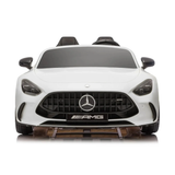 White 24V Mercedes AMG GT63 2-Seater Ride-On Car with EVA Tires, Music, Remote