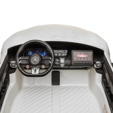 White 24V Mercedes AMG GT63 2-Seater Ride-On Car with EVA Tires, Music, Remote
