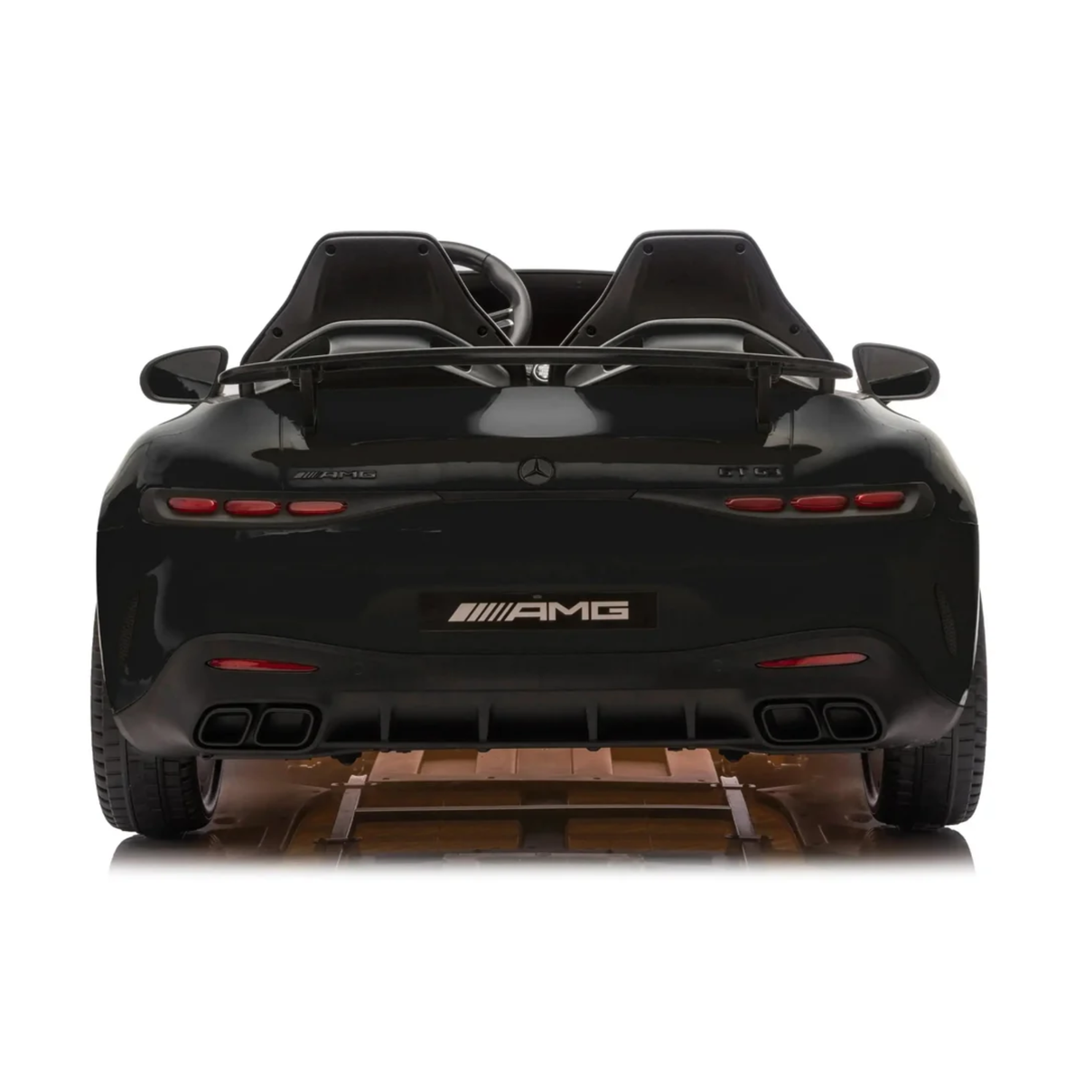 Black 24V Mercedes AMG GT63 2-Seater Ride-On Car with EVA Tires, Music, Remote