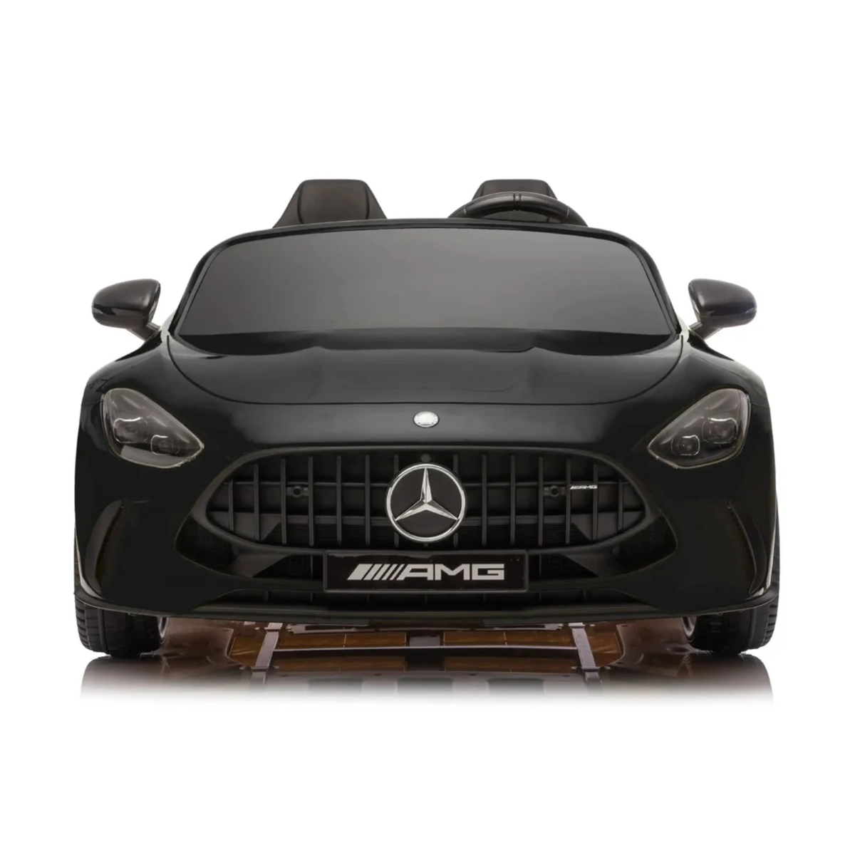 Black 24V Mercedes AMG GT63 2-Seater Ride-On Car with EVA Tires, Music, Remote