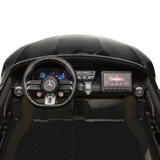Black 24V Mercedes AMG GT63 2-Seater Ride-On Car with EVA Tires, Music, Remote