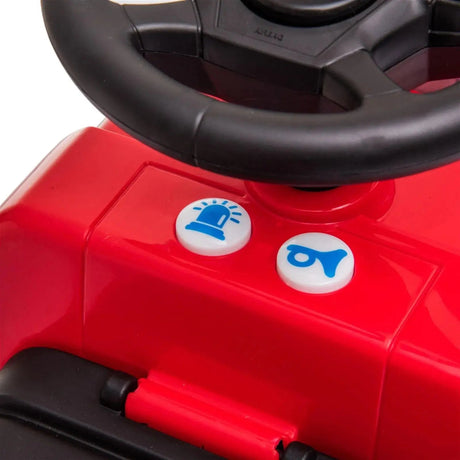 Toddlers Mercedes Antos Foot-to-Floor Ride-On Fire Truck with Storage, Sound