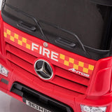 Toddlers Mercedes Antos Foot-to-Floor Ride-On Fire Truck with Storage, Sound