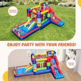 Inflatable Bounce House with 680W Blower and Ball Pit