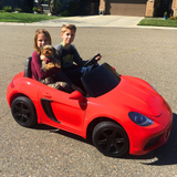 Red 24V/180W SuperSport XXL Big Kids Ride-On Car W/ Real Rubber Tires & Brushless Motor