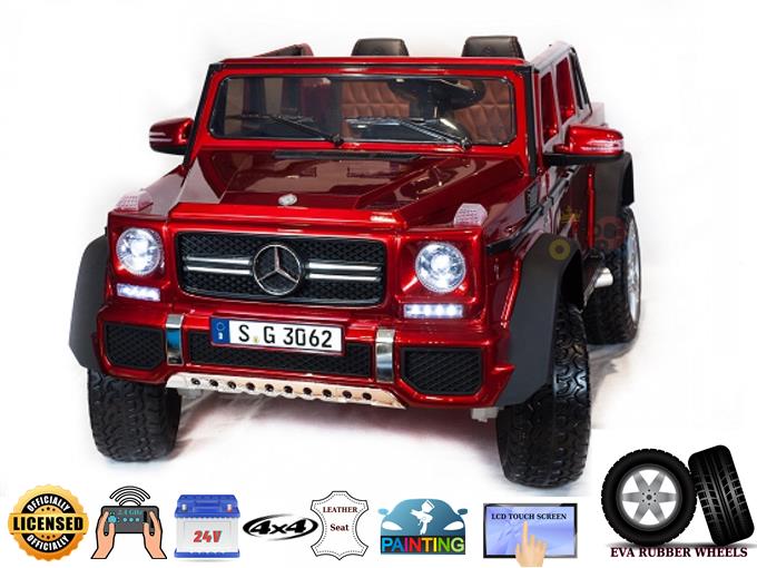 4x4 Red XXL Mercedes Benz Maybach G650 24v Edition, Kids Ride On Car With Remote Control