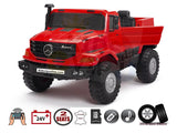 Red 24V XXL Mercedes Benz Zetros Kids Ride On Truck with RC