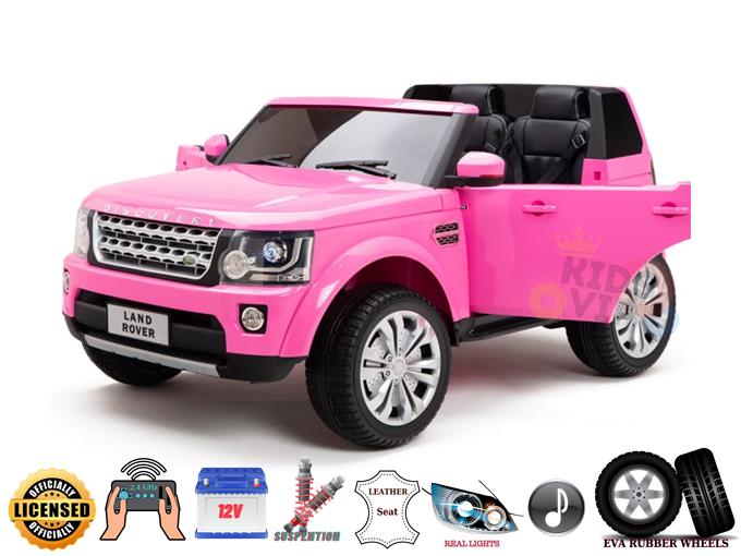 2 Seats Licensed 12V Land Rover Discovery Ride On Truck with RC & Rubber wheels