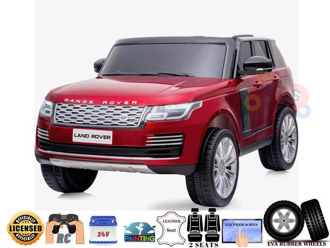 2 Seats Official Range Rover Complete MP4 Edition 24V Kids Ride On Car with RC