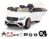 4WD Mercedes Benz GLC63 AMG 12V Kids Ride On Car with RC&Rubber Wheels