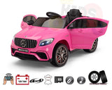 4WD Mercedes Benz GLC63 AMG 12V Kids Ride On Car with RC&Rubber Wheels