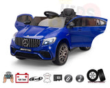 4WD Mercedes Benz GLC63 AMG 12V Kids Ride On Car with RC&Rubber Wheels