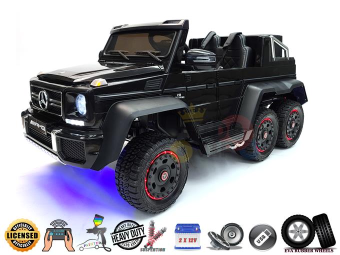 Big Official Limited Mercedes Benz G63 AMG 2X12V / 6 Motors / 6 Wheels Kids Ride on Car with RC