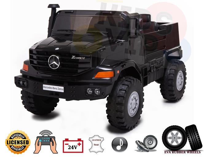 2 Seats Ultimate XXL Mercedes Benz Zetros 24V Kids Ride On Truck Car