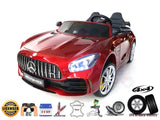 2 Seats 4WD Official Sport Mercedes Benz GTR 2X12V Kids Ride On Car with Leather,Eva, RC