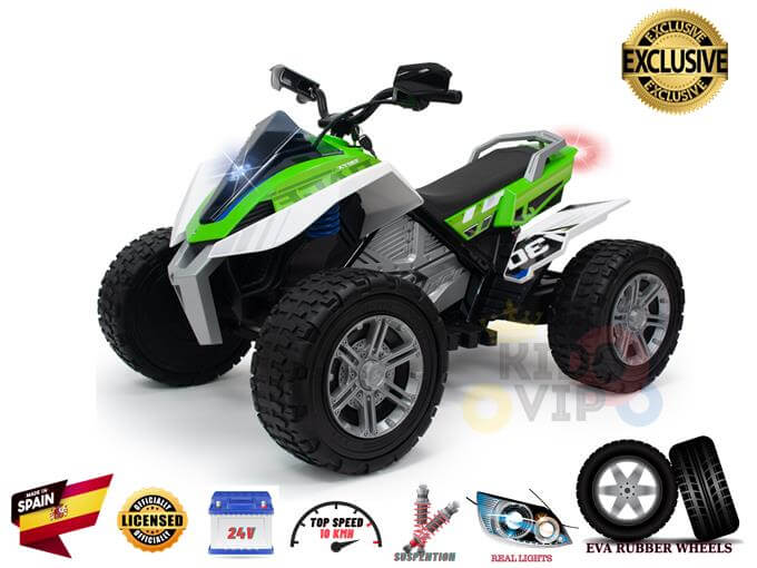 INJUSA 24V Rage Edition Ride On Quad/ATV for Kids