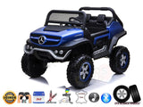 "Official and Exciting! Ultimate 2 Seater Mercedes Unimog 24V Kids Ride On Car with Remote Control"