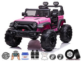 Pink 24V/2WD Xtreme Edition Ride on Truck, Eva Wheels and Leather Seats