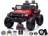 Red 24V/2WD Xtreme Edition Ride on Truck, Eva Wheels and Leather Seats