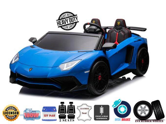 Blue Giant Official Limited Edition Lamborghini SV 24V/180W for Big Kids, Up to 10MPH!!!