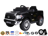 Black Licensed Upgraded 12V Toyota Tundra Kids Ride On Truck with RC