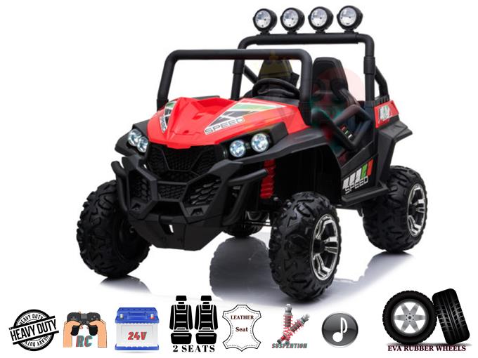 2 Seats Luxury/Viper Buggy 24V Edition Kids Ride On Car/ UTV with RC, Rubber Wheels