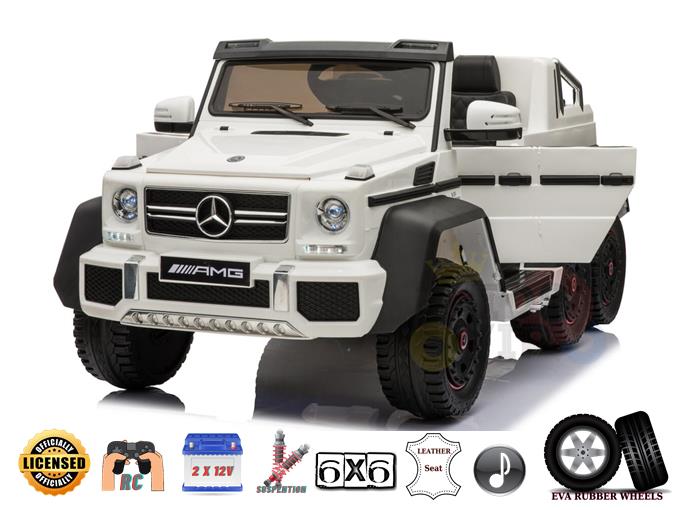 Big Official Limited Mercedes Benz G63 AMG 2X12V / 6 Motors / 6 Wheels Kids Ride on Car with RC