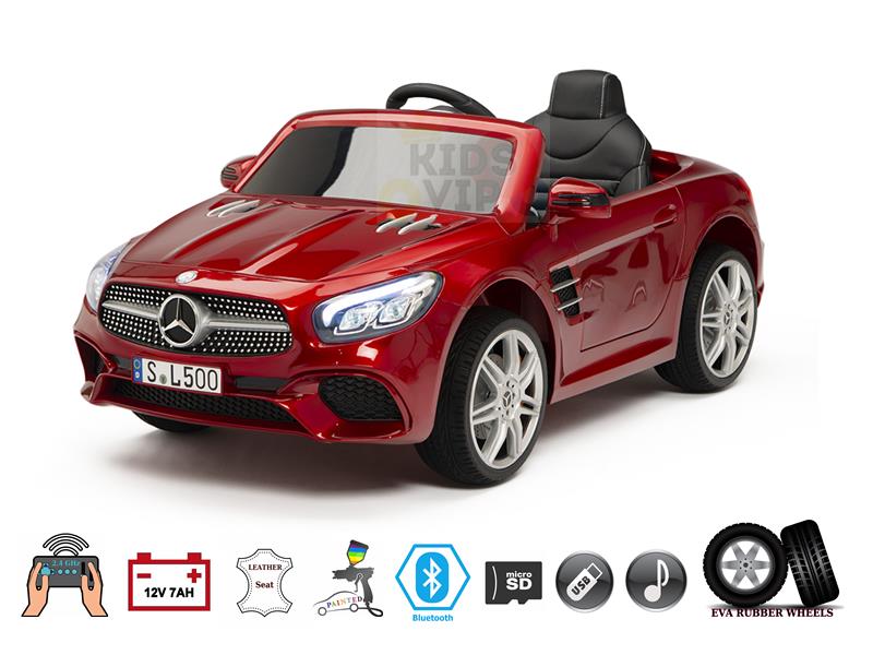 Complete Eva Edition 12V Licensed Mercedes Benz SL Series Kids Ride on Car w/ Leather/BT/RC