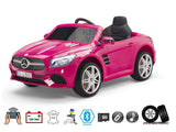 Complete Eva Edition 12V Licensed Mercedes Benz SL Series Kids Ride on Car w/ Leather/BT/RC