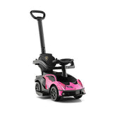 3-In-1 Pink Licensed Lamborghini Centenario Ride-On Push Car with Detachable Parent Handle, Guardrails