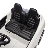 White 24V Porsche Macan Turbo EV Ride-On SUV with EVA Tires, LED Lights, Music, Remote