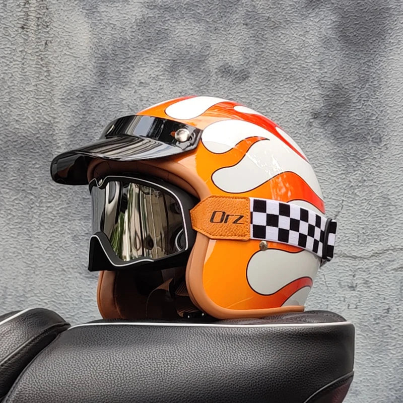 Retro Motorcycle Helmet