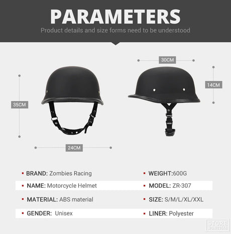 DOT Certification Half Helmet Retro Motorcycle