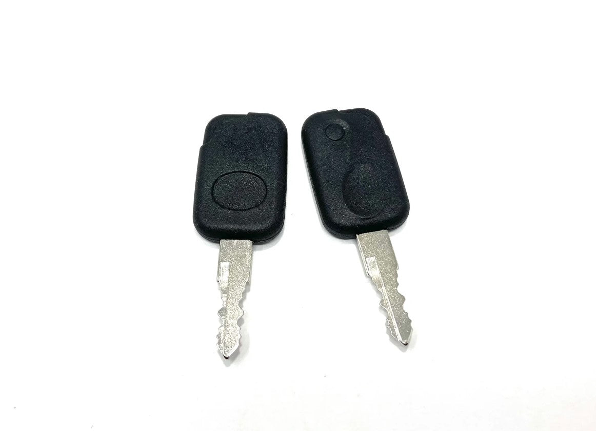 The 12V Lexus set of Keys includes two keys with black plastic fobs and silver blades, laid side by side on a white background.