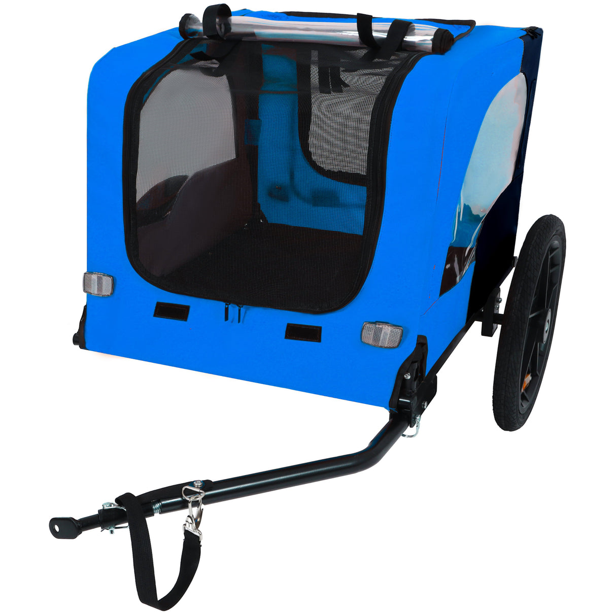 Pet Bike Trailer Dog Cart for Bicycle,Suitable for Small and Medium Pets, Easy Folding Cart Frame, Quick Release Wheel, Non-Slip Floor, Internal Leash