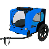 Pet Bike Trailer Dog Cart for Bicycle,Suitable for Small and Medium Pets, Easy Folding Cart Frame, Quick Release Wheel, Non-Slip Floor, Internal Leash